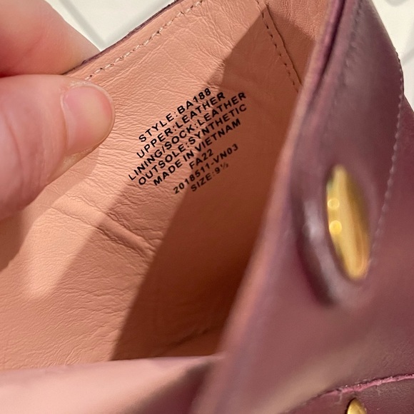 J. Crew Burgundy Leather Studded Mules - Picture 12 of 13